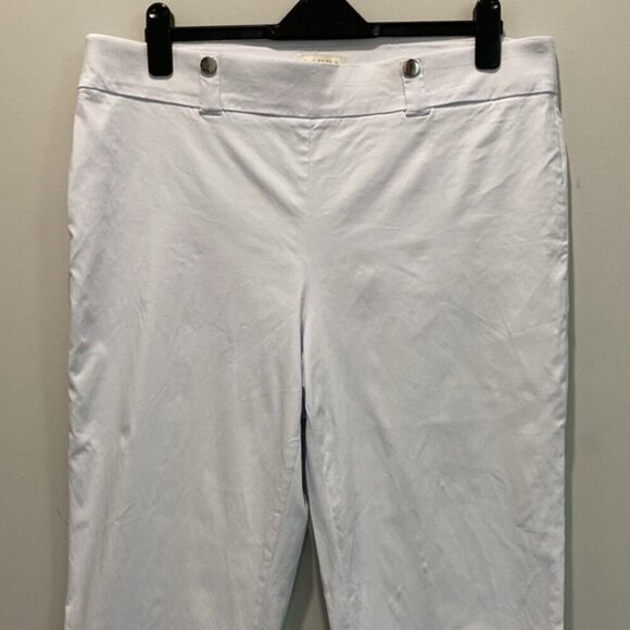 Laura plus white Straight Leg Pull-On Capris size 16 - Picture 3 of 12